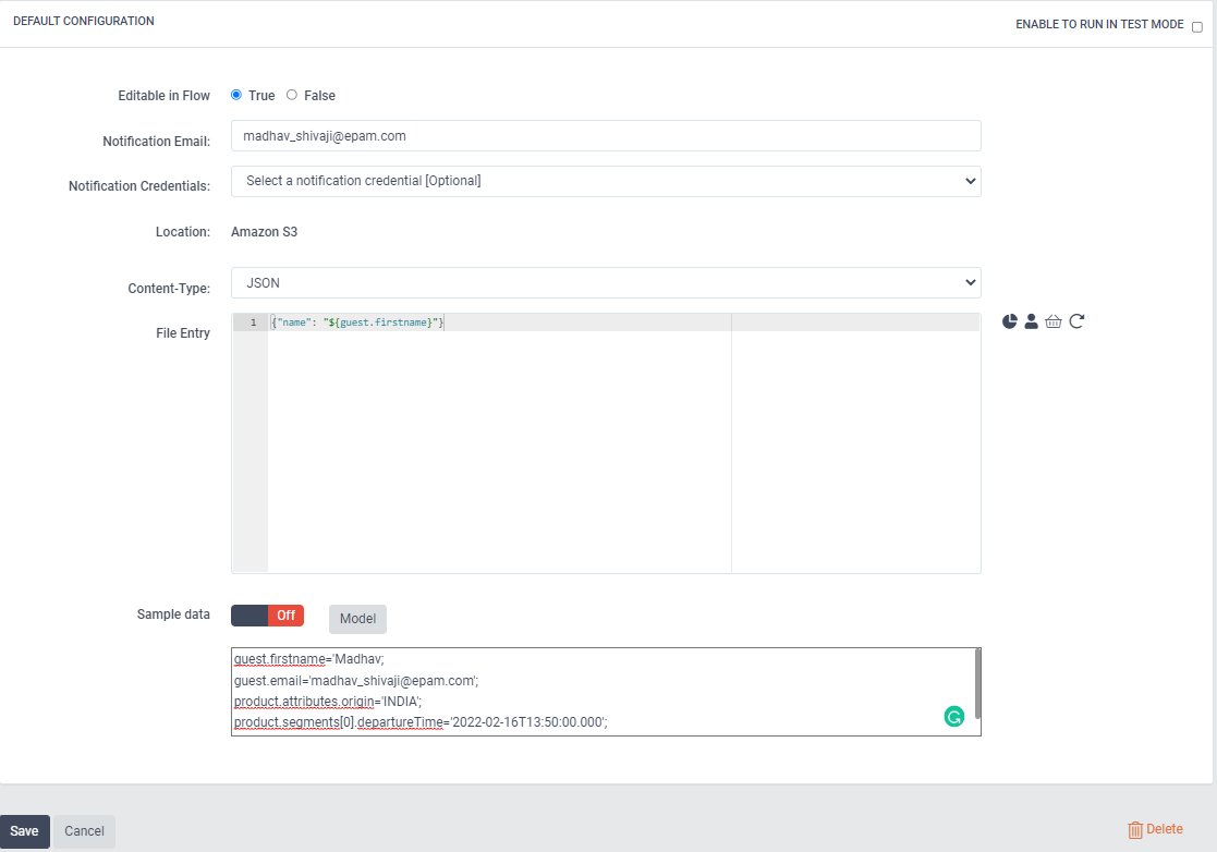 Sitecore CDP audience sync default config and sample data snapshot