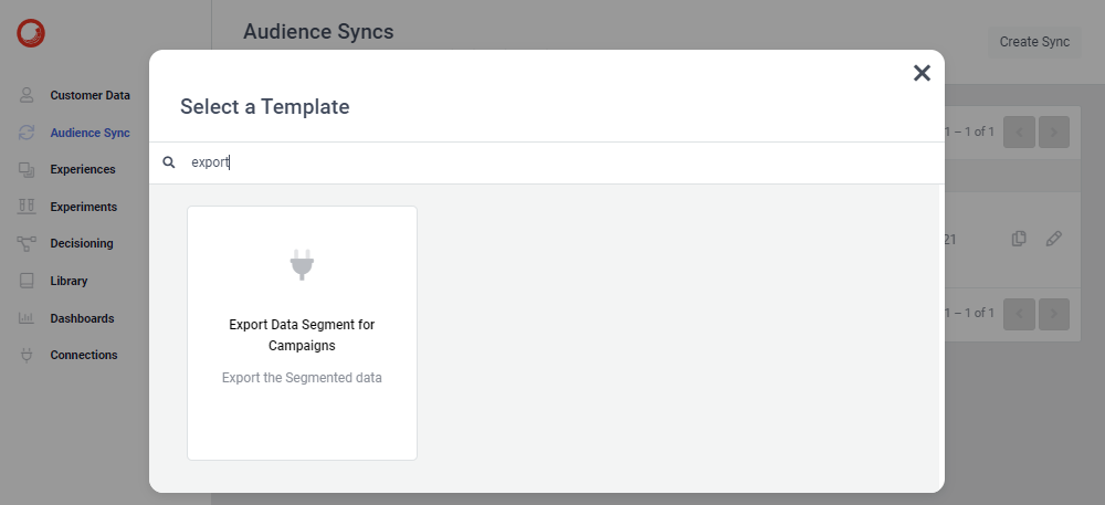 Sitecore CDP Audience sync Export Data Segment for campaigns snapshot